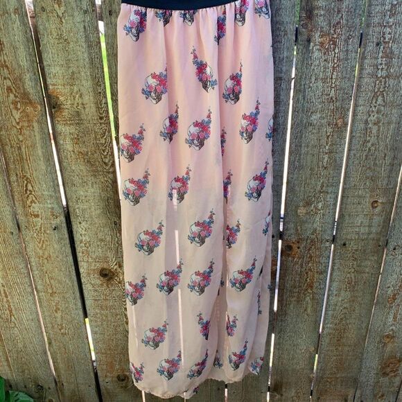 Jesse & J skirt elastic waist maxi sheer size medi - Picture 3 of 8